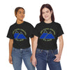 NerdyKeppie "Fix Your Hearts Or Die" Twin Mountain Peaks Unisex Cotton Tee Shirt. A unisex cotton tee shirt with "Fix Your Hearts Or Die" encircling twin mountain peaks. This unapologetic tee shirt has a classic fit.