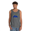 NerdyKeppie "Fix Your Hearts Or Die" Twin Mountain Peaks Unisex Tank Top - Pride Apparel for LGBTQ+ Supporters. A unisex cotton tank top with "Fix Your Hearts Or Die" encircling twin mountain peaks. This unapologetic tank top has a classic fit.