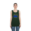 NerdyKeppie "Fix Your Hearts Or Die" Twin Mountain Peaks Unisex Tank Top - Pride Apparel for LGBTQ+ Supporters. A unisex cotton tank top with "Fix Your Hearts Or Die" encircling twin mountain peaks. This unapologetic tank top has a classic fit.
