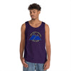 NerdyKeppie "Fix Your Hearts Or Die" Twin Mountain Peaks Unisex Tank Top - Pride Apparel for LGBTQ+ Supporters. A unisex cotton tank top with "Fix Your Hearts Or Die" encircling twin mountain peaks. This unapologetic tank top has a classic fit.