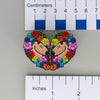 NerdyKeppie Floral Capybara Hearts Spirit of '77 Pride Enamel Pins. A Floral Capybara Hearts Pride Enamel Pin from our Keppiebara Kickstarter project.