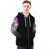NerdyKeppie Galaxy Lightweight Ace Pride Zip Up Hoodie. 