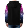 NerdyKeppie Galaxy Lightweight Bi Pride Zip Up Hoodie. 