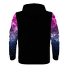 NerdyKeppie Galaxy Lightweight Bi Pride Zip Up Hoodie. 