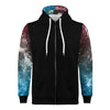 NerdyKeppie Galaxy Lightweight Trans Pride Zip Up Hoodie. 