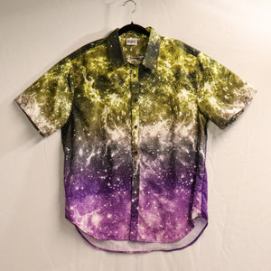 NerdyKeppie Galaxy Non-Binary Pride Dress Shirt - CLOSEOUT. 