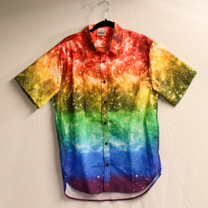 NerdyKeppie Galaxy Rainbow Gay Pride Dress Shirt - CLOSEOUT. 