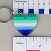 NerdyKeppie-Acrylic Heart Pride Keychain-Gay Men / MLM