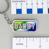 NerdyKeppie-"DADDY" Mirrored Pride Keychain-Gay Men's / MLM