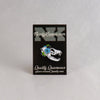 NerdyKeppie Proud to the Bone Fox Skull Pride Enamel Pins. A fox skull pride enamel pin for our Proud to the Bone project, wearing an adorable crown of flowers!