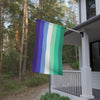 NerdyKeppie Gay Men's Pride Flag (Indoor/Outdoor). A Gay Men's/MLM Pride flag made from durable, weather-resistant poly canvas: this Pride celebration flag makes a great home decoration or casual cape!