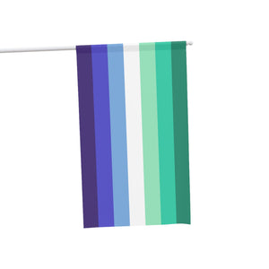 NerdyKeppie Gay Men's Pride Flag (Indoor/Outdoor). A Gay Men's/MLM Pride flag made from durable, weather-resistant poly canvas: this Pride celebration flag makes a great home decoration or casual cape!