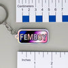 NerdyKeppie-"FEMBOY" Mirrored Pride Keychain-Genderfluid