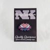 NerdyKeppie Faith & Pride Lotus Enamel Pins. A Lotus pride enamel pin for our Faith & Pride project, available in twelve pride flags! This pin is 1.25 inches across and ships from Portland, Oregon USA.