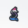NerdyKeppie's Genderfluid Fox Embroidered Pride Patch are shaped like their namesake and stitched on black duck cloth!