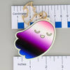 NerdyKeppie-Glow in the Dark Ghost Pride Keychain-Genderfluid
