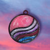 Waves Resin Pride Pendant Necklace