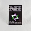 NerdyKeppie Faith & Pride Star of David Enamel Pins. A Star of David pride enamel pin for our Faith & Pride project, available in twelve pride flags! This pin is 1.25 inches across and ships from Portland, Oregon USA.