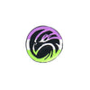 NerdyKeppie's Genderqueer Hawk Embroidered Pride Patch are shaped like their namesake and stitched on black duck cloth!