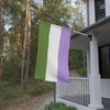 NerdyKeppie Genderqueer Pride Flag (Indoor/Outdoor). A Genderqueer Pride flag made from durable, weather-resistant poly canvas: this Pride celebration flag makes a great home decoration or casual cape!