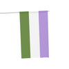 NerdyKeppie Genderqueer Pride Flag (Indoor/Outdoor). A Genderqueer Pride flag made from durable, weather-resistant poly canvas: this Pride celebration flag makes a great home decoration or casual cape!