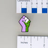 NerdyKeppie Solidarity Raised Fist Pride Enamel Pins. Raised fist Pride enamel pins from NerdyKeppie's first Kickstarter! Available in a wide selection of pride flags.