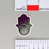 NerdyKeppie Hamsa Pride Sticker. A NerdyKeppie matte sticker featuring a Hamsa or Hand of Miriam in your choice of pride colors. This gay pride sticker ships from Portland, Oregon.