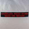 NerdyKeppie's Handler With PTSD "Give Us Space" Embroidered Service Animal Patch are stitched on sturdy rectangular duck cloth and backed with vinyl fuse.