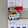 NerdyKeppie Capybara Progress Pride Pronoun Enamel Pins. Our Capybara Progress Pride Pronoun Enamel Pins feature a cute capybara, the pronouns of your choice, and flowers in Progress pride colors. These pins ship from Portland, Oregon USA.