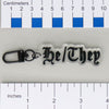 NerdyKeppie-Old English Pronoun Keychain-He/They