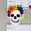 NerdyKeppie-Human Skull Rainbow Gay Pride Stickers-
