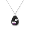 "I'm Aspectral" Oval Ace Pride Necklace