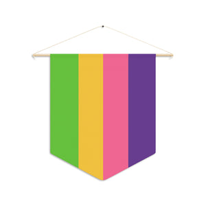 NerdyKeppie Inclusive Lesbian Pride Pennant. 