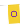 NerdyKeppie Intersex Pride Flag (Indoor/Outdoor). An Intersex Pride flag made from durable, weather-resistant poly canvas: this Pride celebration flag makes a great home decoration or casual cape!