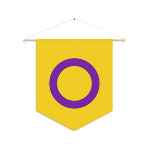 NerdyKeppie Intersex Pride Pennant. 