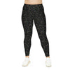 A person wearing a NerdyKeppie "Join Or Die" Multi-Flag LGBTQIA+ Pride Plus Size Leggings. LGBTQIA+ Multi-flag pride plus-size leggings with a [PATTERN] pattern on it, available from 2XL to 6XL.