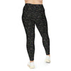 A person wearing a NerdyKeppie "Join Or Die" Multi-Flag LGBTQIA+ Pride Plus Size Leggings. LGBTQIA+ Multi-flag pride plus-size leggings with a [PATTERN] pattern on it, available from 2XL to 6XL.