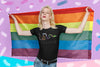 NerdyKeppie "Join Or Die" Unisex Cotton Multi-Flag LBGTQIA+ Pride Tee Shirt. 