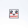 NerdyKeppie's "Kawaii" Embroidered Patch are stitched on black duck cloth and backed by sturdy vinyl fuse.