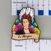 NerdyKeppie La Maupin Historically Queer Mega Pin. Our NerdyKeppie Historically Queer Pride enamel pin features La Maupin surrounded by flowers in your choice of bisexual, pansexual, or rainbow pride colors. This pride pin ships from Portland, Oregon.