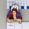 NerdyKeppie La Maupin Historically Queer Mega Pin. Our NerdyKeppie Historically Queer Pride enamel pin features La Maupin surrounded by flowers in your choice of bisexual, pansexual, or rainbow pride colors. This pride pin ships from Portland, Oregon.