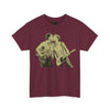 NerdyKeppie "Last of the Duke Street Kings" - Lauren Denitzio Tee Shirt (PostNormCore Exclusive). a tee shirt featuring two cool rock n roll guys sharing a kiss on stage. this Lauren Denitzio tee shirt is available in sizes up to 5XL.