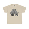 NerdyKeppie "Last of the Duke Street Kings" - Lauren Denitzio Tee Shirt (PostNormCore Exclusive). a tee shirt featuring two cool rock n roll guys sharing a kiss on stage. this Lauren Denitzio tee shirt is available in sizes up to 5XL.