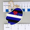 NerdyKeppie-Glow in the Dark Ghost Pride Keychain-Leather