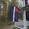 NerdyKeppie Leather Pride Flag (Indoor/Outdoor). A Leather Pride flag made from durable, weather-resistant poly canvas: this Pride celebration flag makes a great home decoration or casual cape!