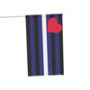 NerdyKeppie Leather Pride Flag (Indoor/Outdoor). A Leather Pride flag made from durable, weather-resistant poly canvas: this Pride celebration flag makes a great home decoration or casual cape!