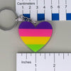 NerdyKeppie-Acrylic Heart Pride Keychain-Lesbian