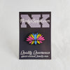 NerdyKeppie Faith & Pride Lotus Enamel Pins. A Lotus pride enamel pin for our Faith & Pride project, available in twelve pride flags! This pin is 1.25 inches across and ships from Portland, Oregon USA.