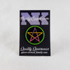 NerdyKeppie Faith & Pride Pentacle Enamel Pin. A Pentacle pride enamel pin for our Faith & Pride project, available in twelve pride flags! This pin is 1.25 inches across and ships from Portland, Oregon USA.
