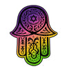 NerdyKeppie Hamsa Pride Acrylic Earrings. Our acrylic gay pride Hamsa earrings have hypoallergenic steel hooks. These comfortable earrings are a great gay pride gift and ship from Portland, Oregon.